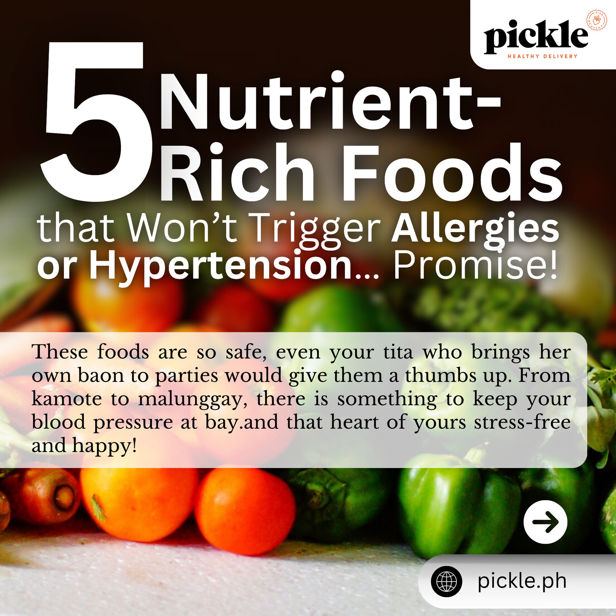 5 Nutrient-Rich Foods that won't Trigger Allergies or Hypertension