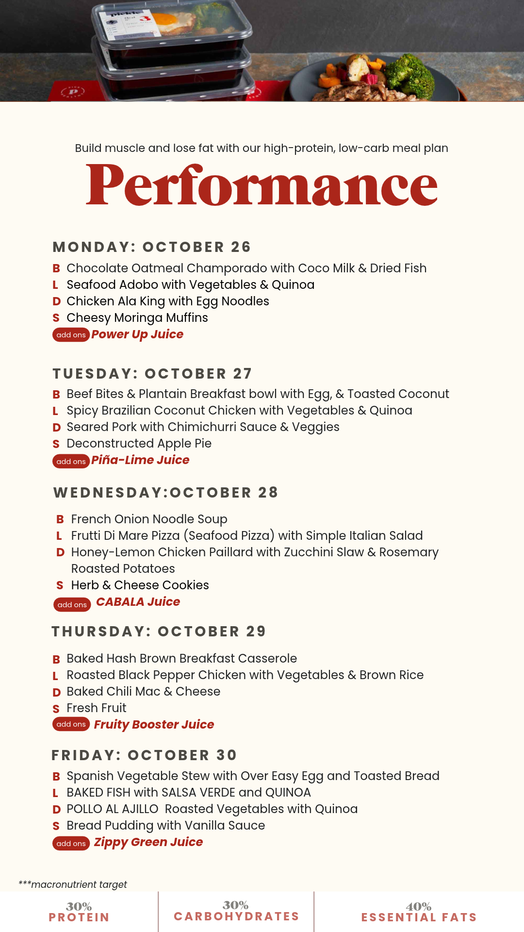 Performance Meals - Image 2